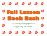 Fall Lesson Book Bash Punch Card