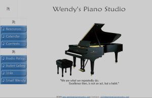 The first WendysPianoStudio.com