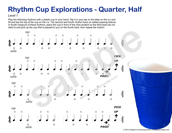 Rhythm Cup Explorations - ComposeCreate.com